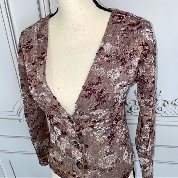 Free People Caroline Button Down Front Cardigan | Size S - Picture 4 of 9